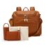 Baby Diaper Bag Solid PU Leather