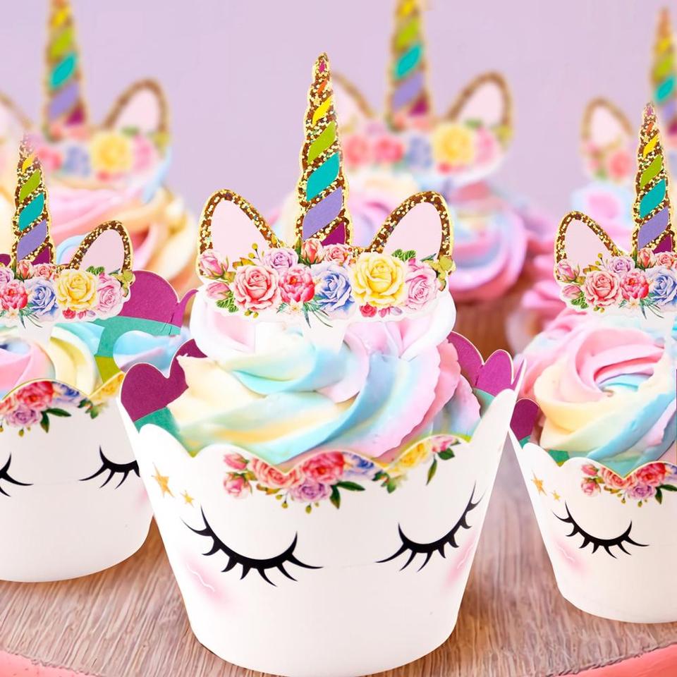 Rainbow Unicorn Cupcake Wrappers