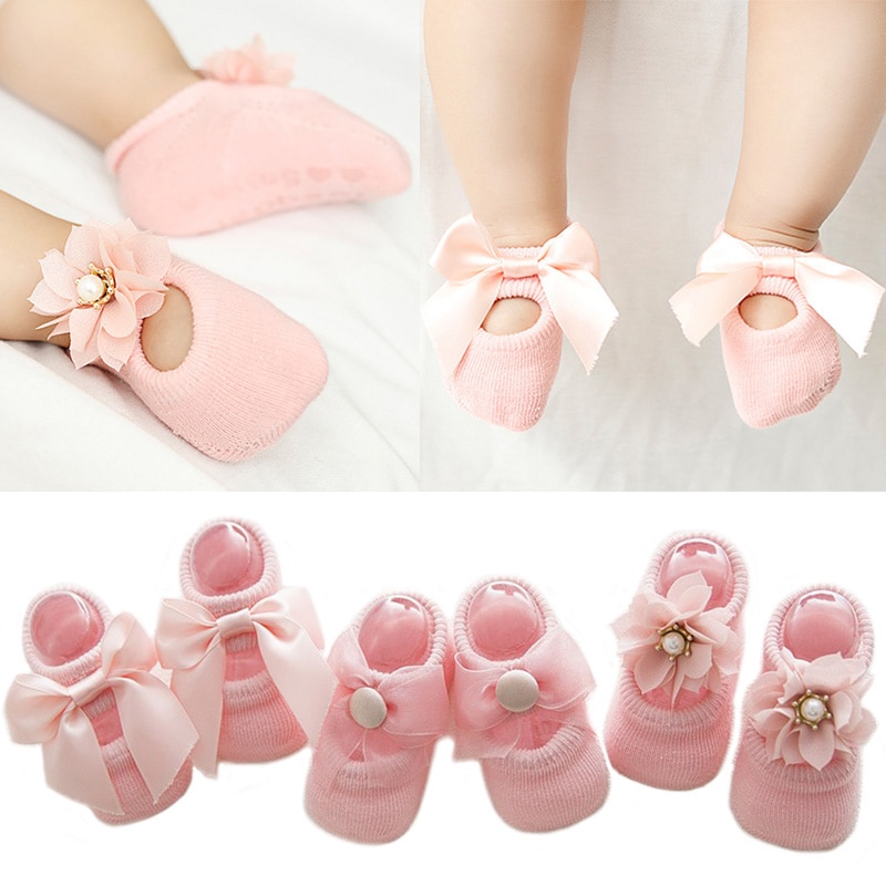Flower Lace Newborn Socks