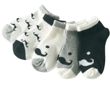 Printing mustache Baby Socks