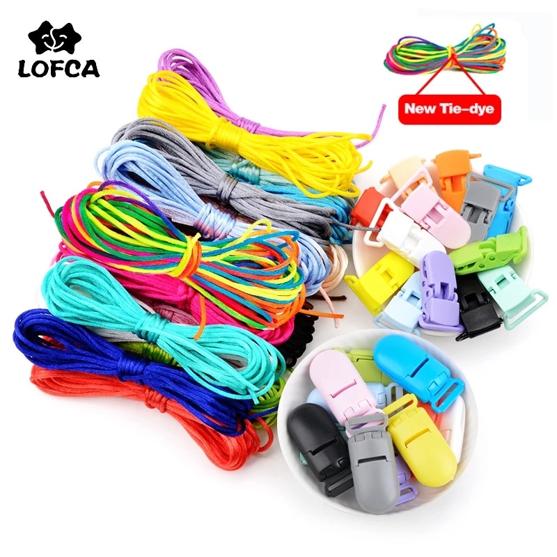 LOFCA Colorful Nylon Baby Teether Pacifier Clip