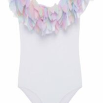 Swimsuit with Rainbow Petals