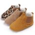 PU Leather Leopard first walker shoes