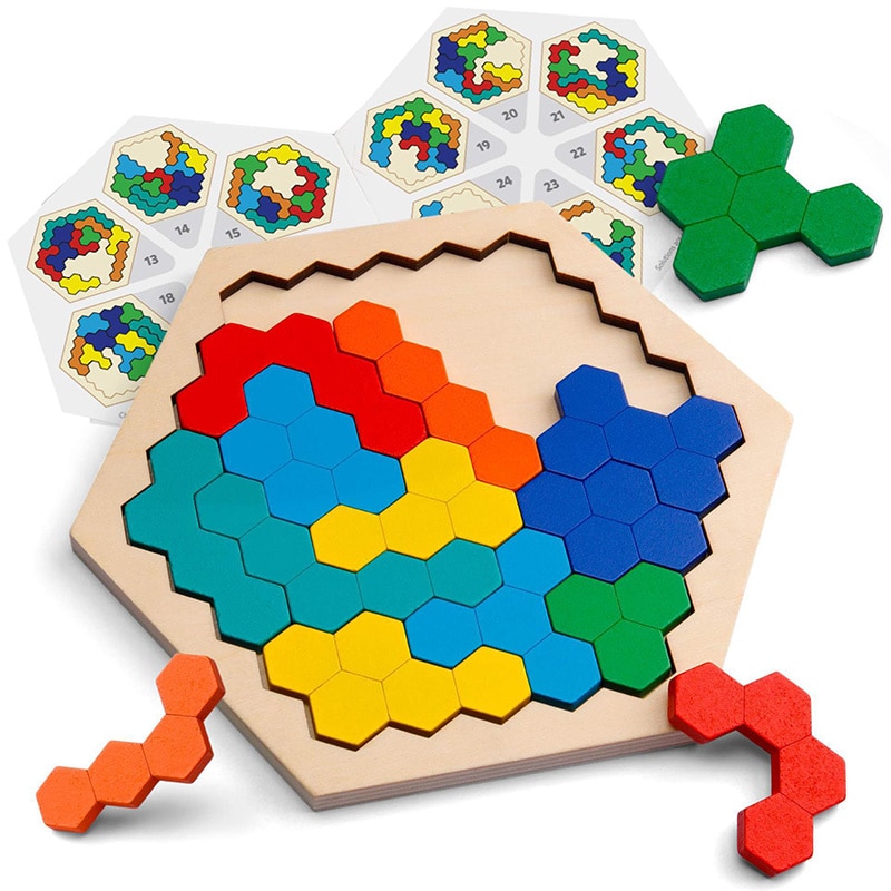 Colorful 3D Puzzle Wooden Toys