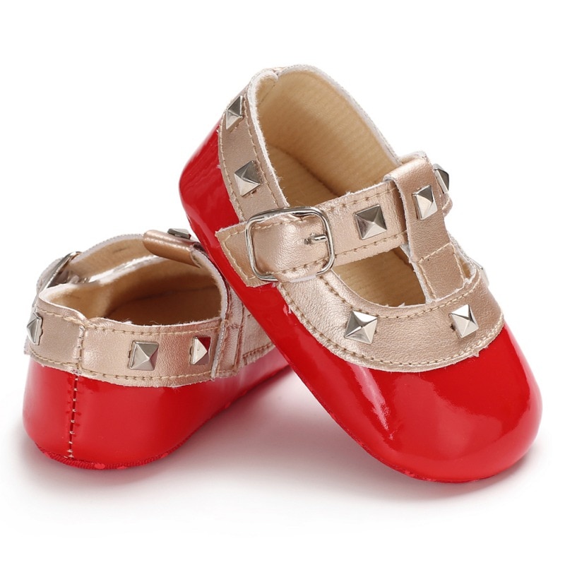 PU Leather Soft Soled Cute Baby Girl Shoes Infant Toddler Kids First Walkers