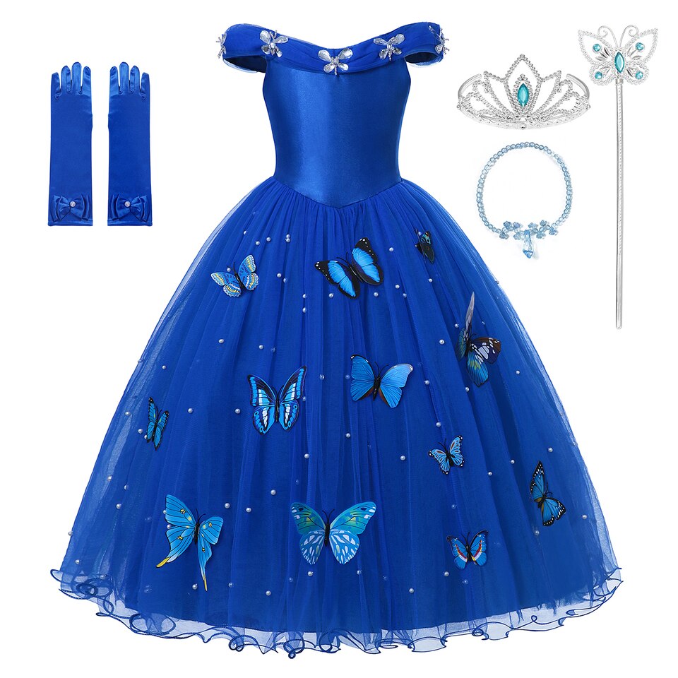 Disney Girls Cinderella Cosplay Costume