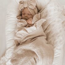 Ruffled Muslin Baby Swaddle Blankets