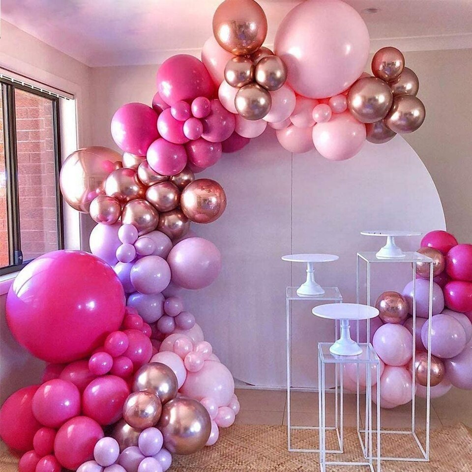 Rose Gold Latex Balloons for Birthday Wedding Decoration
